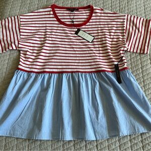 MaxSport Peplum Shirt Size Large